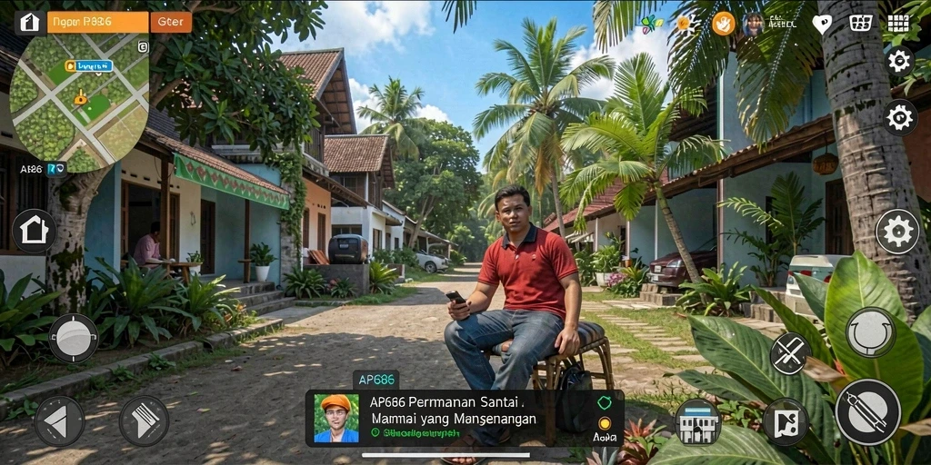 Tampilan gameplay AP686 yang menarik dan interaktif.