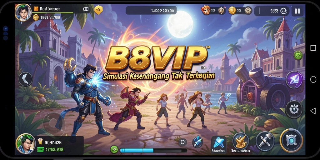 Tampilan menarik dengan gameplay seru di B8VIP.