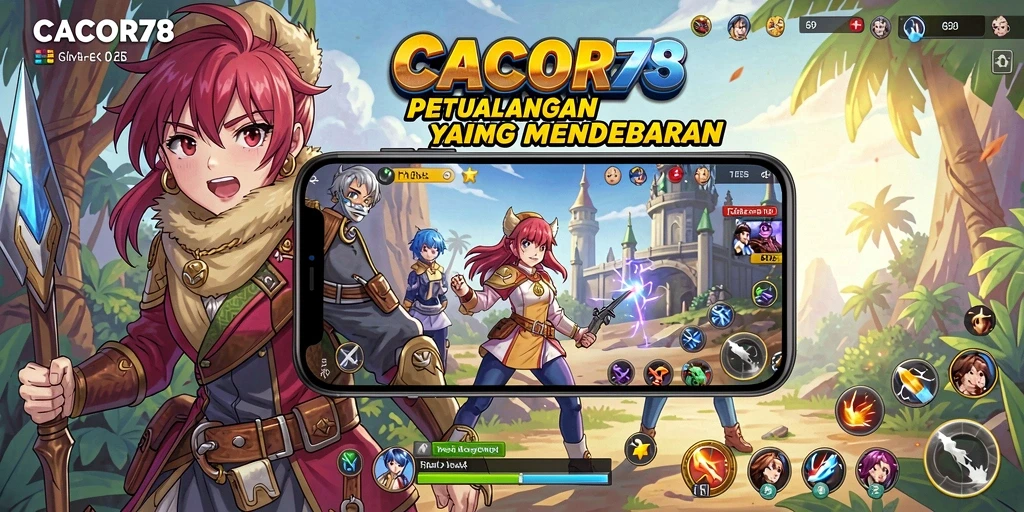 Tampilan gameplay menarik dari CACOR78 dengan karakter Anime.