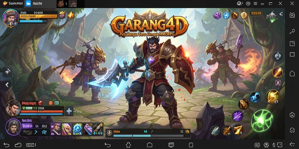 Screenshot permainan GARANG4D yang menampilkan aksi seru di dunia MMORPG.