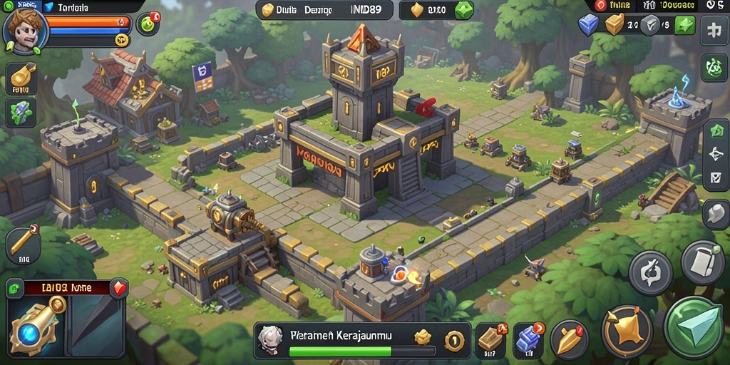 Screenshot IND89 menampilkan aksi pertahanan menara yang mendebarkan.