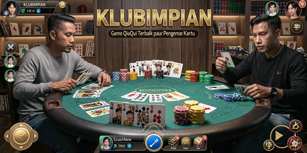 Screenshot gameplay KLUBIMPIAN yang menampilkan aksi seru QiuQiu.
