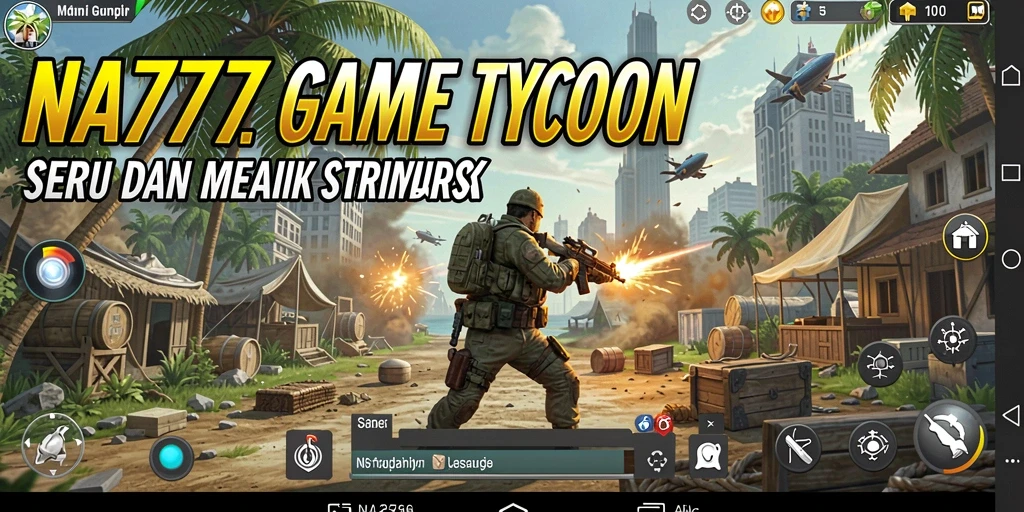 Tampilan gameplay NA777 yang menampilkan pengelolaan bisnis yang strategis.