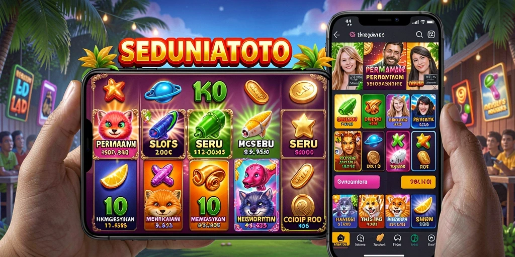 Tampilan gameplay SEDUNIATOTO yang menarik dan interaktif.