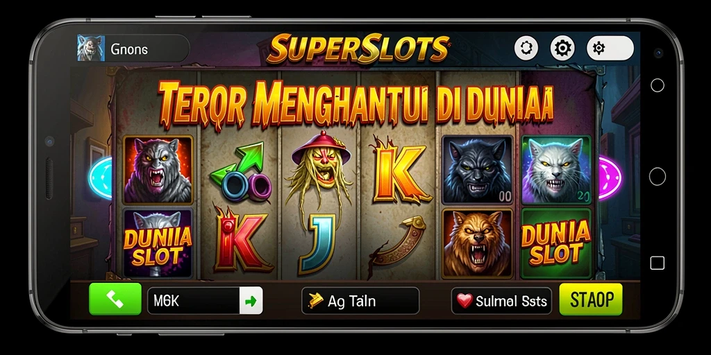 Gameplay <strong>SUPERSLOTS</strong> yang penuh dengan elemen horor yang menegangkan.