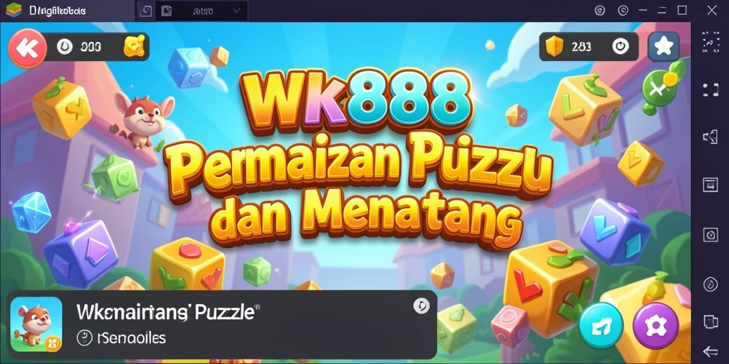 Screenshot gameplay WK888 yang menunjukkan tantangan Puzzle menarik.
